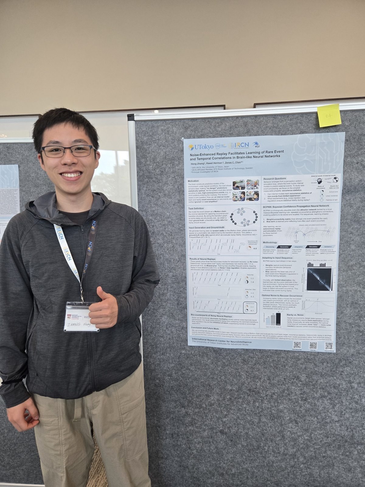 Presenting the poster at NTU, Singapore
