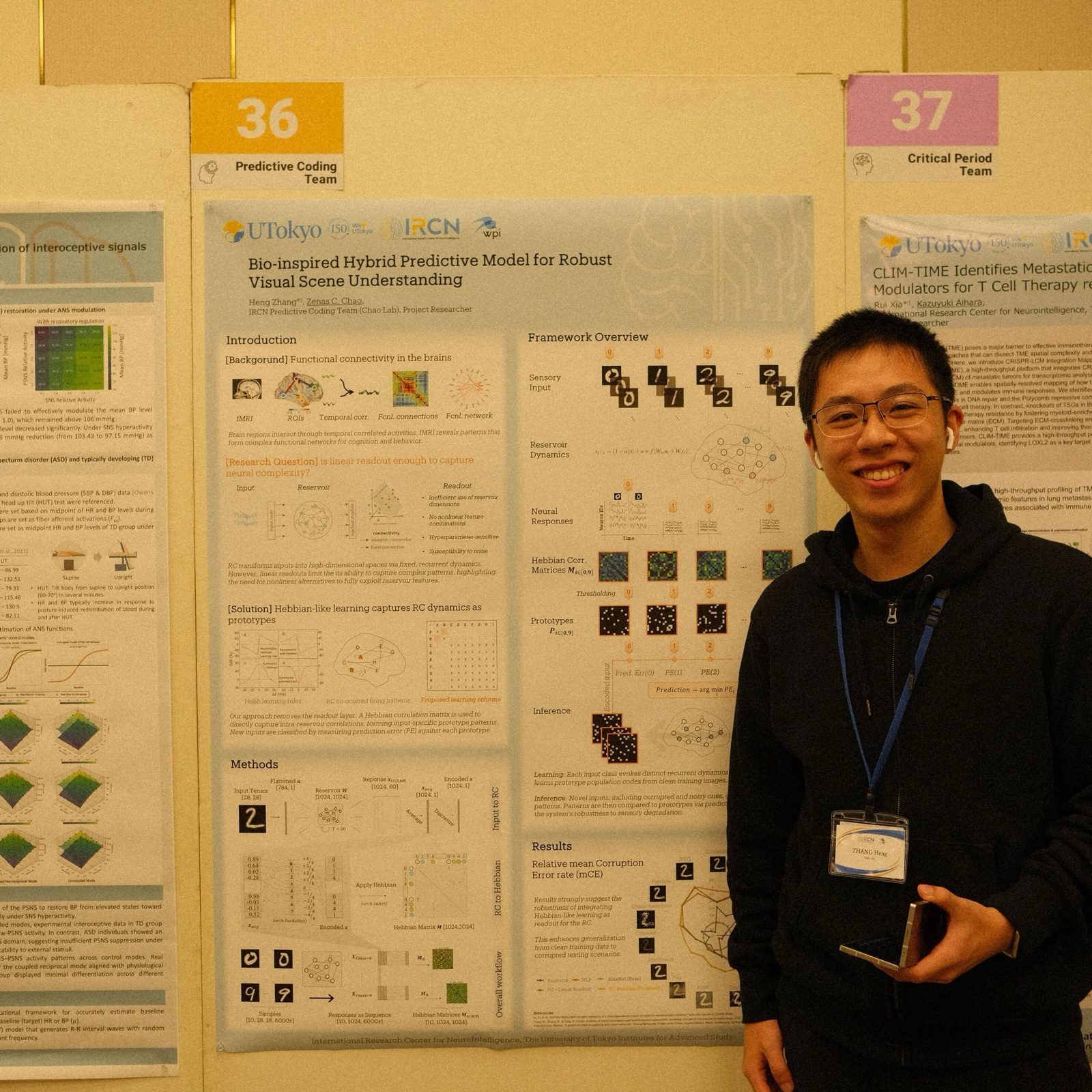 At the poster, IRCN Retreat 2025